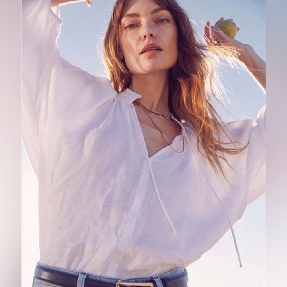 NWOT AYR Good Aura 100% European Linen Top (Size S)